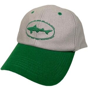 Dogfish Head Brewery‎ Hat Baseball Cap Craft Beer Gray Green Snapback Mens Wool